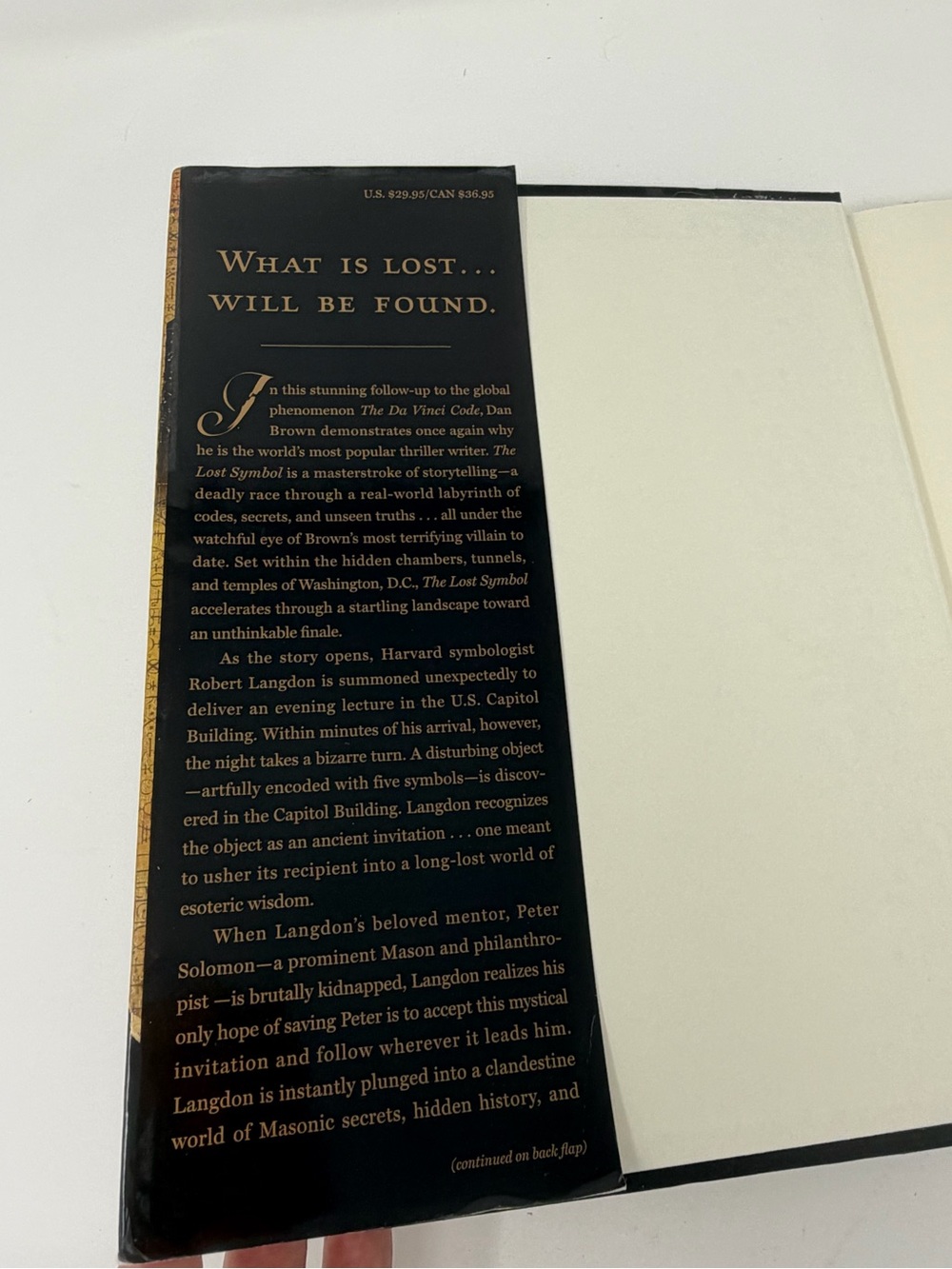 Dan Brown The Lost Symbol Hardcover Thriller Mystery Robert Langdon Novel Book - Picture 4 of 7
